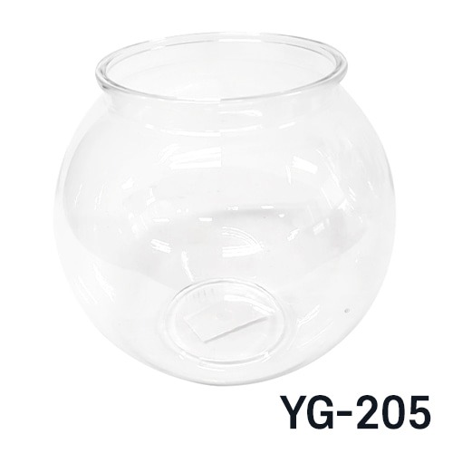 다팜아쿠아 아마존 YG-205 투명 플라스틱 볼형 수반 어항(중)